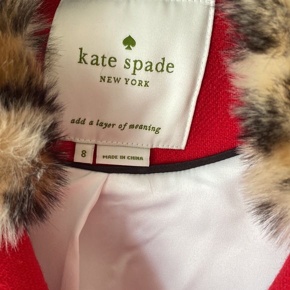 Kate Spade red coat - Picture 4 of 9
